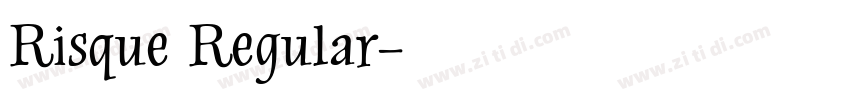 Risque Regular字体转换